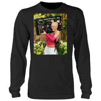 Pink Men's Heavy Long Sleeve TShirt