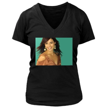 Ada Nicodemou Women's Deep V-Neck TShirt