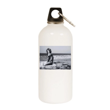 Rachel Stevens White Water Bottle With Carabiner