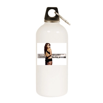 Rachel Stevens White Water Bottle With Carabiner