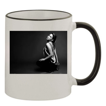 Rachel Stevens 11oz Colored Rim & Handle Mug