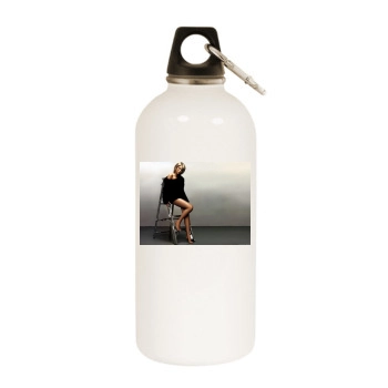 Rachel Stevens White Water Bottle With Carabiner