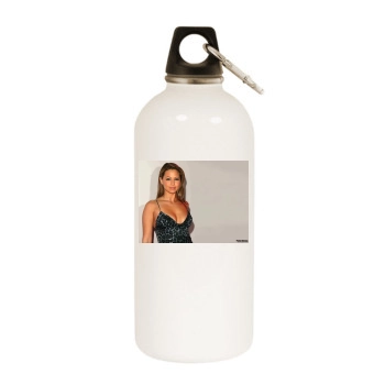 Rachel Stevens White Water Bottle With Carabiner