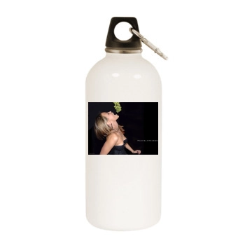 Rachel Stevens White Water Bottle With Carabiner