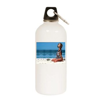 Rachel Stevens White Water Bottle With Carabiner