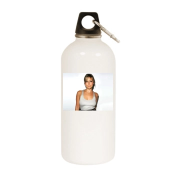 Rachel Stevens White Water Bottle With Carabiner