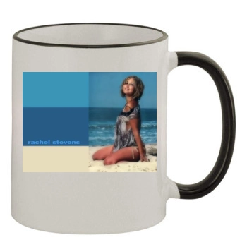 Rachel Stevens 11oz Colored Rim & Handle Mug