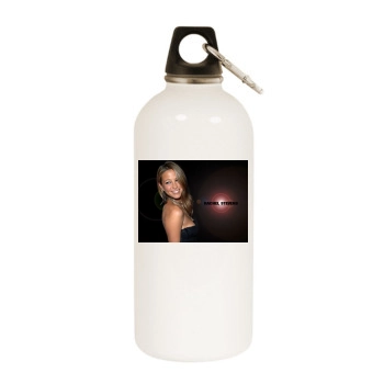 Rachel Stevens White Water Bottle With Carabiner