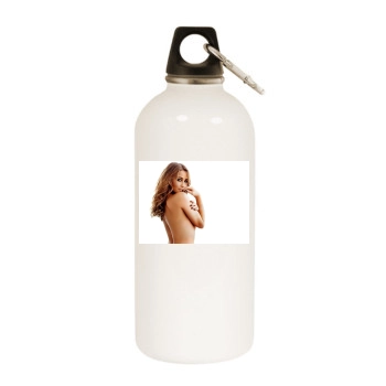 Rachel Stevens White Water Bottle With Carabiner