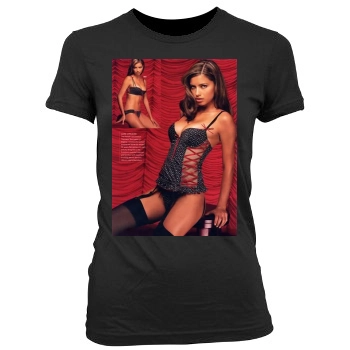 Adriana Lima Women's Junior Cut Crewneck T-Shirt