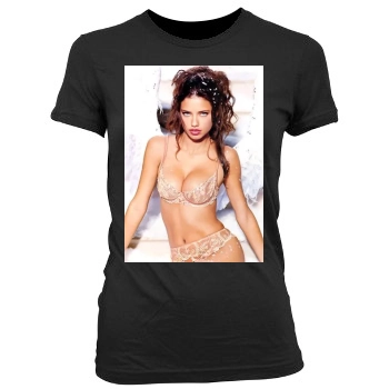 Adriana Lima Women's Junior Cut Crewneck T-Shirt