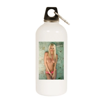 Rhian Sugden White Water Bottle With Carabiner