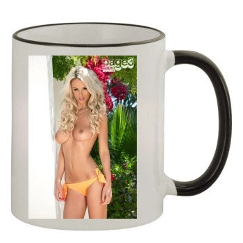 Rhian Sugden 11oz Colored Rim & Handle Mug