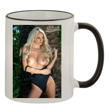 Rhian Sugden 11oz Colored Rim & Handle Mug