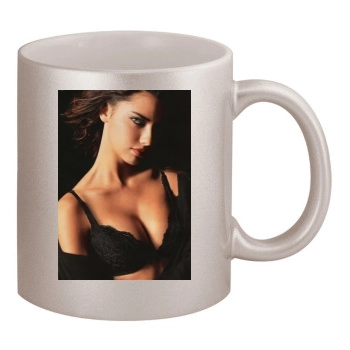 Adriana Lima 11oz Metallic Silver Mug