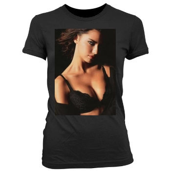 Adriana Lima Women's Junior Cut Crewneck T-Shirt