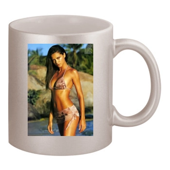 Adriana Lima 11oz Metallic Silver Mug