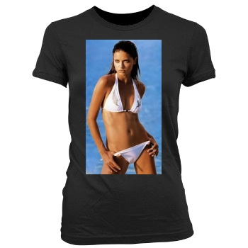 Adriana Lima Women's Junior Cut Crewneck T-Shirt