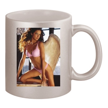 Adriana Lima 11oz Metallic Silver Mug