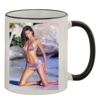 Adriana Lima 11oz Colored Rim & Handle Mug