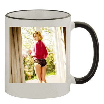 Rosamund Pike 11oz Colored Rim & Handle Mug