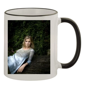 Rosamund Pike 11oz Colored Rim & Handle Mug