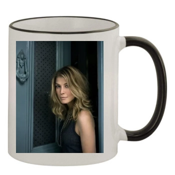 Rosamund Pike 11oz Colored Rim & Handle Mug