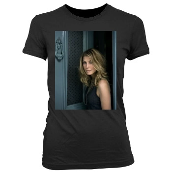 Rosamund Pike Women's Junior Cut Crewneck T-Shirt