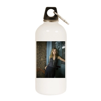 Rosamund Pike White Water Bottle With Carabiner