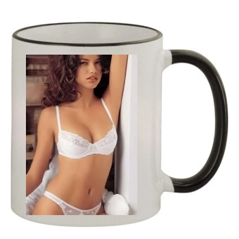 Adriana Lima 11oz Colored Rim & Handle Mug