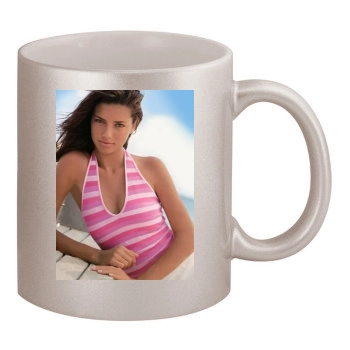 Adriana Lima 11oz Metallic Silver Mug