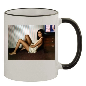 Adriana Lima 11oz Colored Rim & Handle Mug