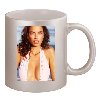 Adriana Lima 11oz Metallic Silver Mug