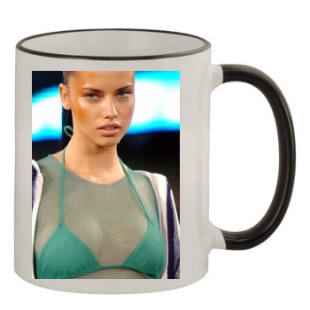 Adriana Lima 11oz Colored Rim & Handle Mug