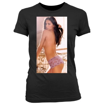 Adriana Lima Women's Junior Cut Crewneck T-Shirt