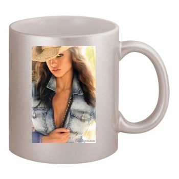 Adriana Lima 11oz Metallic Silver Mug