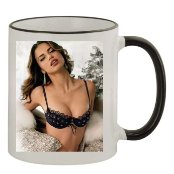 Adriana Lima 11oz Colored Rim & Handle Mug