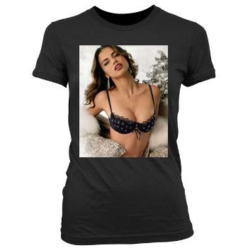 Adriana Lima Women's Junior Cut Crewneck T-Shirt