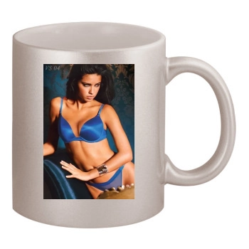 Adriana Lima 11oz Metallic Silver Mug