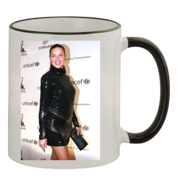 Adriana Lima 11oz Colored Rim & Handle Mug