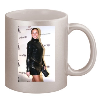 Adriana Lima 11oz Metallic Silver Mug