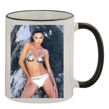 Adriana Lima 11oz Colored Rim & Handle Mug