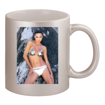 Adriana Lima 11oz Metallic Silver Mug