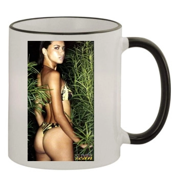 Adriana Lima 11oz Colored Rim & Handle Mug