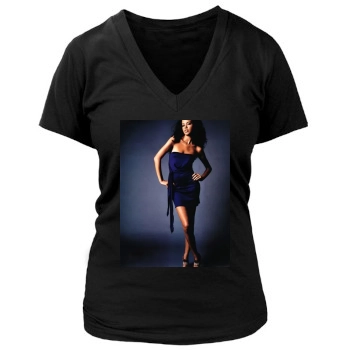 Adriana Lima Women's Deep V-Neck TShirt