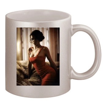 Adriana Lima 11oz Metallic Silver Mug