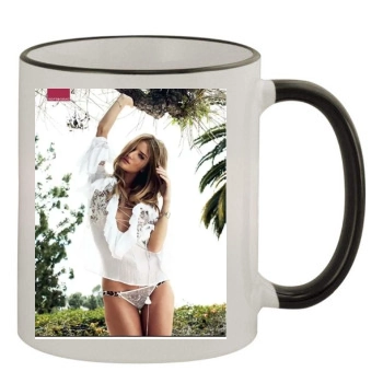 Rosie Huntington-Whiteley 11oz Colored Rim & Handle Mug