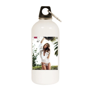 Rosie Huntington-Whiteley White Water Bottle With Carabiner