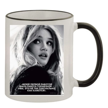 Rosie Huntington-Whiteley 11oz Colored Rim & Handle Mug