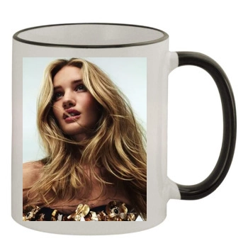 Rosie Huntington-Whiteley 11oz Colored Rim & Handle Mug